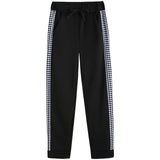 1 x RAW Customer Returns amropi Women s Tracksuit Set Checked Long Sleeve Sweatshirt and Jogging Pants Black, 3XL  - RRP €38.99