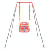 1 x RAW Customer Returns FUNLIO 3-in-1 Baby Swing 4 Sandbags, Indoor Outdoor Baby Games, Foldable Metal Stand and Clear Instructions, Easy to Assemble and Store - Pink - RRP €101.99