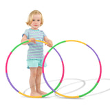 1 x RAW Customer Returns RayE 2 Pack Hoola Hoop for Kids Comes with Drawstring Bag, 8 Knots Removable, The Fitness Hula Hoop, Suitable for Indoor and Outdoor Fitness, Gymnastics, Dance, Yoga - RRP €16.4