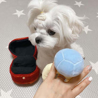 3 x Brand New Wisyurt Ring Box Plush Toy Love Case Pet Chew Toy Sounds Puppies Kids Dog Interested - RRP €61.2