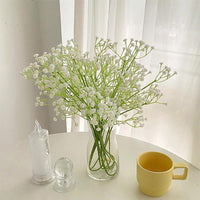 5 x Brand New Gohytal Gypsophila Artificial Flowers, 8 Pieces Gypsophila Plants Gypsophila Flowers Artificial Gypsophila White for Wedding Bridal Bouquets Home Crafts and Decoration - RRP €102.0