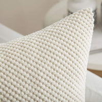 1 x RAW Customer Returns MIULEE Set of 2 Cushion Covers Decorative Pillows Grainy Decorative Pillowcase Cushion Cover Sofa Cushion Decorative Cover Soft Decorative Pillow Cushion for Living Room Bedroom 50 x 50 cm Beige - RRP €19.49