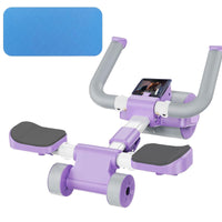 1 x RAW Customer Returns Automatic Rebound Abdominal Wheel, 2024 New Efficient AB Roller Abdominal Trainer for Home with Knee Mat and Phone Holder, Abdominal Roller Abdominal Muscle Trainer Roller for Core Strength Training Purple  - RRP €39.31