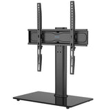 1 x RAW Customer Returns BONTEC TV Stand for 26-55 Inch LED LCD Plasma Curved Flat Screens, with Cable Management, Swivel TV Table Stand Adjustable Height up to 45 kg, Max. VESA 400x400mm - RRP €29.84