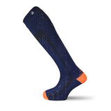 1 x RAW Customer Returns VERJARI Waterproof and breathable functional socks for men and women For outdoor sports such as cycling, hiking, running, golf Extra thin made of merino wool Long - blue - RRP €65.99