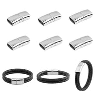 1 x RAW Customer Returns 6 pieces magnetic clasp bracelet, bracelet clasps for crafts, clasp bracelet, jewelry making for jewelry making leather cord necklace belt bracelet jewelry - RRP €16.99