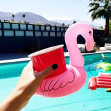 1 x RAW Customer Returns AcserGery Inflatable Drink Holder PVC Flamingo Floating Beer Holder Drinks Can Holder Bottle Holder Drink Holder for Swimming Pool Beach Pack of 10 - Pink Pink  - RRP €10.98