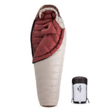 1 x RAW Customer Returns Naturehike Snowbird Mummy Sleeping Bag Down Sleeping Bag Winter Thickening Camping Outdoor Ultralight Duck Down Warm Sleeping Bag Brown 560G  - RRP €169.0