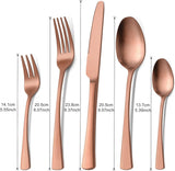 1 x RAW Customer Returns Bestdin cutlery set for 6 people, 30 piece stainless steel cutlery set rose gold matt cutlery set with knife fork spoon, high-quality stainless steel cutlery, dishwasher safe. - RRP €33.26