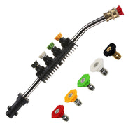 1 x RAW Customer Returns High pressure lance for high pressure cleaners K rcher K2 K3 K4 K5 K6 K7, 280Bar Dirt Blaster jet pipe with 5 spray nozzles, Power Jet dirt blaster for car washing, high pressure gun accessories - RRP €20.64