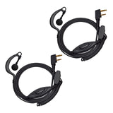 1 x RAW Customer Returns HYS G-Form Security Radio Headset with Microphone PTT Headphone Compatible with Kenwood TH-F7 TK-2100 Baofeng UV-5R 2-pin Walkie Talkie 2 Pack  - RRP €21.6