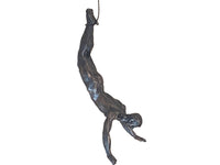 1 x RAW Customer Returns 3X Adventurous Friends Bronze Female Male Rock Climbers Man Woman Abseiling Hanging Female Male Statues Figures Ornaments Figurines Set of 3 Climbers Wall Decoration Sculpture Wall Art - RRP €79.99