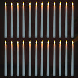 1 x RAW Customer Returns FAEFTY 24pcs LED Stick Candles, Electric Candles, Flameless Table Candles, Long LED Candles for Christmas, Wedding, Candlelight Dinner, Thanksgiving Day White  - RRP €63.96