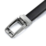 1 x RAW Customer Returns CHAOREN Men s Belt, Men s Leather Belt Automatic Ratchet Buckle 35mm, Adjustable Trim to Fit - RRP €24.0