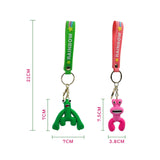 8 x Brand New Gxhong Rainbow Friends Keyring Silicone Keychain Rainbow Friends Figures Keyring for Keys, School Bag, Bag, Birthday Gift, 2 Pieces - RRP €163.2