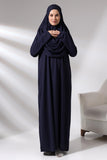 1 x RAW Customer Returns ihvan online Muslim Dresses for Women, One-Piece Long Sleeve Islamic Prayer Dress, Navy Blue, X-Small-XX-Large - RRP €34.03