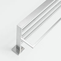 1 x RAW Customer Returns Towel rack wall bathroom towel holder made of brushed stainless steel, matte finish - RRP €50.41