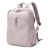 1 x RAW Customer Returns GOLF SUPAGS Laptop Backpack Women Elegant 14 Inch School Backpack Men Daypack Waterproof School Bag with Laptop Compartment Backpack Women Daypacks for Uni Travel Rose Gray - RRP €36.99