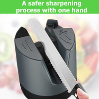 2 x Brand New Knife Sharpener, Knife Grinder Manual Knife Sharpener with Suction Cup, Automatic Adjustable Protractor Knife Sharpener Scissor Sharpener Whetstone for Straight, Serrated Knives Kitchen Knives - RRP €22.18