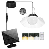 1 x RAW Customer Returns Solar lamps for outdoors, 5M cable solar hanging lamps for outdoors indoors with timing twilight sensor, 920LM 3 color temperature solar lamp hanging with remote control IP65 waterproof for garden balcony terrace - RRP €29.5