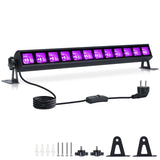 1 x RAW Customer Returns VAYALT UV Blacklight Lamp, 36W UV LED Blacklight Lamp 385-400 Black Light Bar, UV Light Tube with Switch for Disco, Glow Party, Party Accessories, Halloween Decoration, Stage Lighting - RRP €22.18