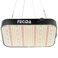 1 x RAW Customer Returns FECiDA LED Grow Lamp Grow Light 12000 Lumen 130 Watt, Dimmable Plant Lamp LED Full Spectrum with UV-IR, 60x60cm Plant Lamp for Indoor Plants Flowering, Lamp for Growing with Daisy Chain Function - RRP €101.15