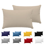 1 x RAW Customer Returns Dreamzie Pillowcases Set of 2 - Beige - for Pillows 40 x 60 cm - 100 Jersey Cotton - Cotton Pillowcase - Bed Cushion Cover - Pillow Protector - RRP €12.5