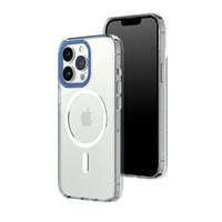 1 x RAW Customer Returns RhinoShield Clear Case compatible with MagSafe for iPhone 13 Pro Superior magnetic strength, yellowing resistance, crystal clear, optimal protection and customizable - cobalt blue camera ring - RRP €45.35