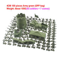 1 x RAW Customer Returns 100 pieces army soldier figures set, soldiers play set, military soldier toy figures, plastic army soldier figures military play set with soldiers, planes, tanks, flags for children 3  - RRP €20.4