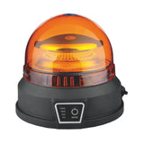 1 x RAW Customer Returns D-TECH LED rechargeable rotating beacon BATTERY magnetic wireless rotating beacon yellow for car agriculture construction LED emergency rotating flashing light remote control warning light ECE R65 R10 - RRP €99.25