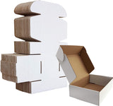 1 x RAW Customer Returns HORLIMER 25 pieces shipping box small cardboard box, 178 x 127 x 51 mm packaging boxes with lid for goods shipment, gift box, folding box, postal box white  - RRP €21.99