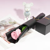 1 x RAW Customer Returns Yamonic Infinity Rose Pink with Stem Birthday Gift for Women, Real Rose Gifts for Women Eternal Rose in Gift Box, Preserved Flower for Valentine s Day, Decorative Gift, Gifts for Mom - RRP €23.99