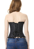 1 x RAW Customer Returns Everbellus Women s Waist Trainer Cincher Corset with Spiral Steel Bone, Black, XL - RRP €24.99