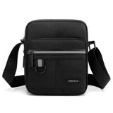 1 x Brand New ZAICCI Men s Shoulder Bag Small Messenger Bag Waterproof Bum Bag Phone Key Holder V,Black  - RRP €15.28