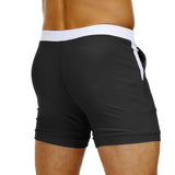 1 x RAW Customer Returns KEFITEVD Men s Swimming Shorts Figure-hugging Slim Fit Beach Pants with Pockets Surf Shorts Board Quick Dry Stretch Waistband Shorts Bathing Surfer Leisure Pants Black 38 - RRP €26.2