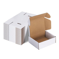 1 x RAW Customer Returns RLAVBL 25 pieces white shipping boxes measuring 15.3 x 10.2 x 5.1 cm for shipping small items, toys and small gifts - RRP €18.99