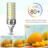 1 x RAW Customer Returns E14 LED corn bulb 12W LED E14 light bulb cold white 6000K 1450LM replaces 100W light bulbs, Edison screw E14 LED lamps candle light E14 corn cob LED energy saving lamp bulbs not dimmable - pack of 4 - RRP €17.99