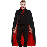 1 x RAW Customer Returns Winwild Halloween Vampire Cloak with Collar, Cape Vampire Costume Children Adults for Carnival Halloween Cosplay Costume 140cm  - RRP €13.98