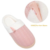 1 x Brand New NineCiFun Women s Comfortable Memory Foam Slippers Non-Slip Indoor Outdoor Slippers EU 40 41, Pink  - RRP €21.17