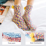 1 x RAW Customer Returns Yawcorp Gift for Women, Cuddly Socks Women s Fluffy Funny Christmas Gifts Birthday Gift for Girlfriend Sister Mom Size 36-42 Yellow, Pink, Blue  - RRP €12.99