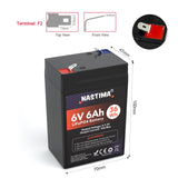 1 x RAW Customer Returns NASTIMA 6V 6Ah LiFePO4 Rechargeable Battery With BMS Protection and 2000 Deep-Cycle Maintenance-Free, Suitable for Emergency Lighting, Children s Toy Cars, Motorboats, Camping, Solar Panels - RRP €25.99