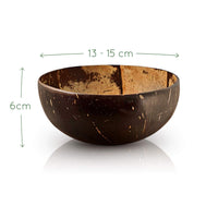 1 x RAW Customer Returns Bambaw Coconut Bowls and Wooden Cutlery Two upcycled coconut wood bowls Poke Bowl Buddha Bowl Coconut bowls Coconut bowl Vegan bowl Natural coconut bowl Coconut - RRP €12.05