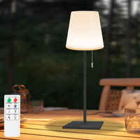 2 x RAW Customer Returns light to hope LED table lamp wireless outdoor dimmable 2700K and RGB IP44 waterproof battery table lamp for bedroom, garden, dining table, balcony, hotel gray  - RRP €41.02