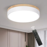 1 x RAW Customer Returns Qamra Modern LED Ceiling Light Wood, Round Ceiling Lights, 3000K-6500K Ceiling Lamp Dimmable with Remote Control, Bedroom Lamp, Lamp Ceiling Lights, for Children s Room, Kitchen, Balcony, Hallway white 30cm  - RRP €47.99