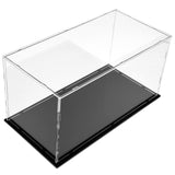 1 x RAW Customer Returns Display case acrylic display case with black base, collector s display case, acrylic box for living room, bedroom and office 30 x 15 x 15 cm  - RRP €18.68