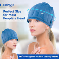 1 x RAW Customer Returns NEWGO Cooling Cap Gel Cooling Pads Hot Cold Therapy Cooling Gel Cap for Scalp for Chemotherapy, Migraines, Headaches Black  - RRP €20.16