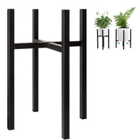 1 x RAW Customer Returns TSKDKIT 38cm Plant Stand Metal Black Adjustable Width 25-40 cm Large Flower Pot Stand Plant Stand Metal Flower Stand for Indoor Outdoor, Balcony, Garden - RRP €24.04