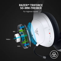 1 x RAW Customer Returns Razer Kaira - Wireless Gaming Headphones for Xbox Series X Triforce Titanium 50mm Drivers, HyperClear Cardioid Microphone, Xbox Wireless, Windows Sonic Mercury White - RRP €84.99