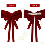 9 x Brand New WLLHYF 2 Pieces Hair Bows Large Hair Clip Girls Bow Hair Clips Metal Clips for Ladies Women Party Christmas Black Red - RRP €162.0