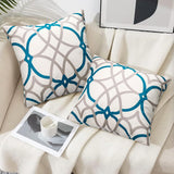 1 x Brand New Hanrunsi Set of 2 Soft Blue Velvet Cushion Covers Winter Pillowcase Modern Decorative Sofa Cushion Cover Decorative Pillow Cover with Hidden Zipper 45 x 45 cm - RRP €19.2